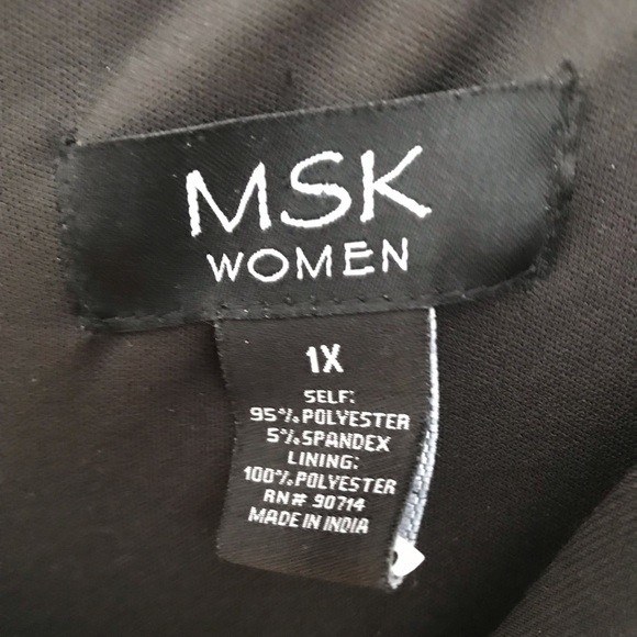 MSK Black wide leg Jumpsuit with 3/4 length sleeves - Picture 7 of 13